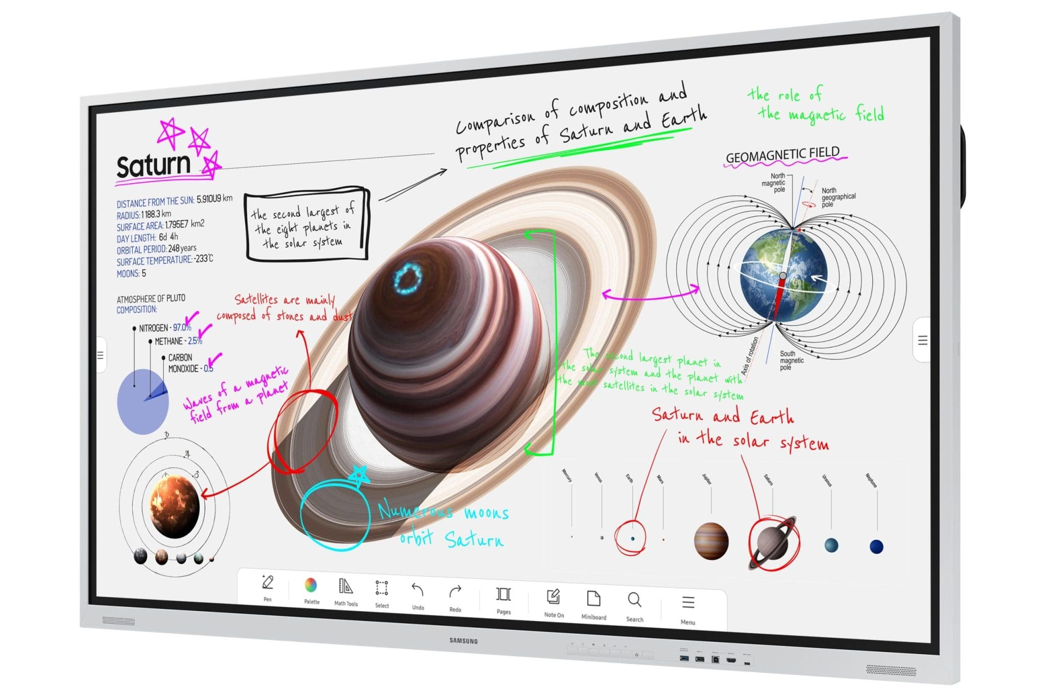 Samsung Flip Pro WM85B Digitales Flipchart, UHD 85" Samsung Flip Pro WM85B Digitales Flipchart, UHD 85" – Bild 2