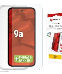 DISPLEX Panzerglas 10H inklusive Handyhülle transparent für Google Pixel 9a