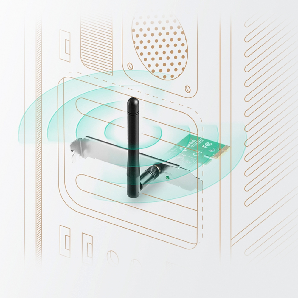 TP-Link TL-WN781ND 150Mbps WLAN N PCI Express Adapter TP-Link TL-WN781ND 150Mbps WLAN N PCI Express Adapter – Bild 3