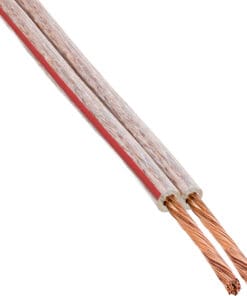 InLine® Lautsprecherkabel, 2x 2,5mm², CCA, transparent, 50m, transparent