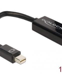 Delock Adapter mini Displayport 1.1 Stecker > HDMI Buchse Passiv schwarz