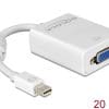 Delock Adapter mini Displayport 1.2 Stecker > VGA Buchse Passiv weiß schwarz
