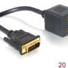 Delock Adapter DVI 25 Stecker zu 2x HDMI Buchse