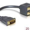 Delock Adapter DVI 25 Stecker zu 2x DVI 25 Buchse