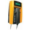 FHF Wetterfestes FernTel 3, mit Display u. Panzerschnur, schwarz/gelb Analoger Tisch-Wandfernsprecher, IP65, mit Display und Wendelschnur, Programmierbare Zielwahltaste