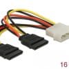 Delock Kabel Power SATA HDD 2x > 4pin Stecker