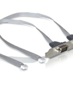 Delock Slotblech 2xCOM Port mit 2mm Pinabstand