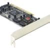 Delock PCI Karte > 4 x intern SATA mit RAID Kein Schlüssel notwendig. Zukunftsichere Lösung mit Zahlencode.