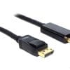 Delock Kabel Displayport 1.1 Stecker > High Speed HDMI-A Stecker Passiv 5 m schw Passiv