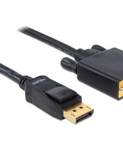 Delock Kabel Displayport 1.1 Stecker > DVI 24+1 Stecker Passiv 1 m schwarz