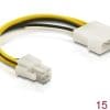 Delock Kabel P4 Stecker > Molex 4pin Stecker wasserfest