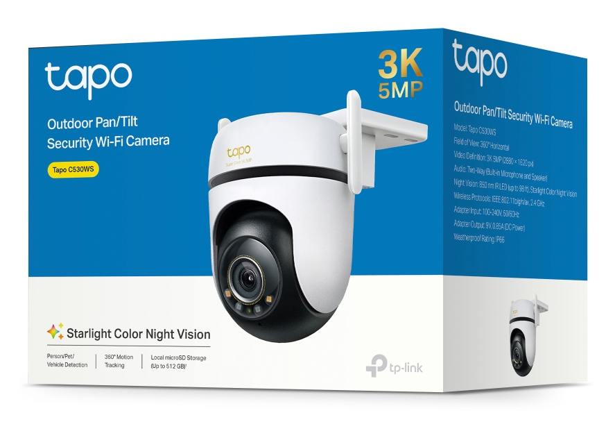 TP-Link TAPO C530WS Sicherheitskamera Turret IP-Sicherheitskamera Draußen 2880 x 1620 Pixel Wand TP-Link TAPO C530WS Sicherheitskamera Turret IP-Sicherheitskamera Draußen 2880 x 1620 Pixel Wand – Bild 6