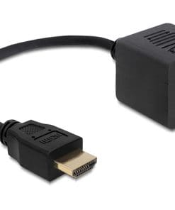 Delock Adapter HDMI High Speed with Ethernet 1x Stecker > 2x Buchse