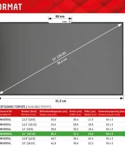 DISPLEX Sichtschutz / Privacy Universal (randlos) 14", 16:10 – Bild 8