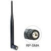 Delock WLAN 802.11 b/g/n Antenne RP-SMA Stecker 5 dBi 2 x 15 cm intern Klebemontage
