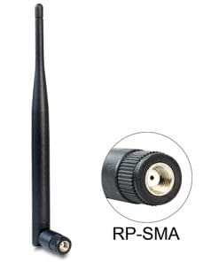Delock WLAN 802.11 b/g/n Antenne RP-SMA Stecker 5 dBi