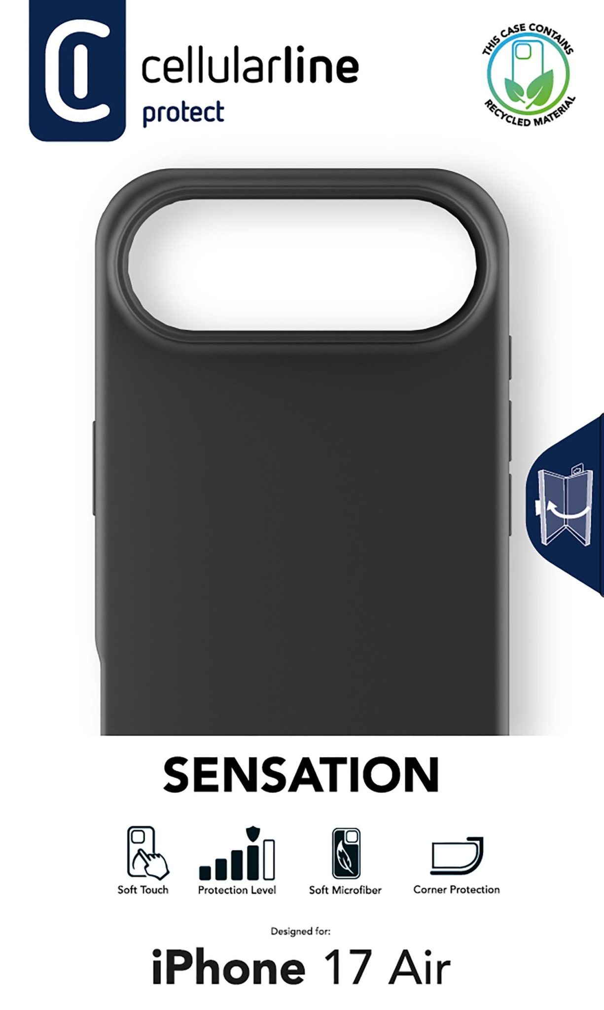Cellularline Sensation Case iPhone Air Black Cellularline Sensation Case iPhone Air Black – Bild 2