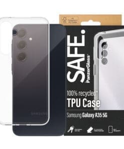 Alternative view of SAFE. by PanzerGlass Case Samsung A35 5G, clear