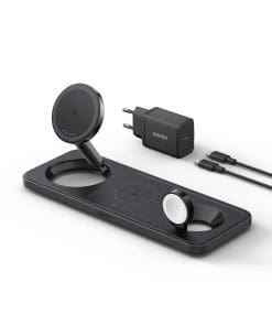Anker MagGo Universal Schwarz USB Kabelloses Aufladen Schnellladung Drinnen
