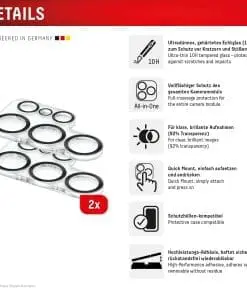 Alternative view of DISPLEX CamGlass All-In-One Galaxy S25 Ultra *siehe Beschreibung