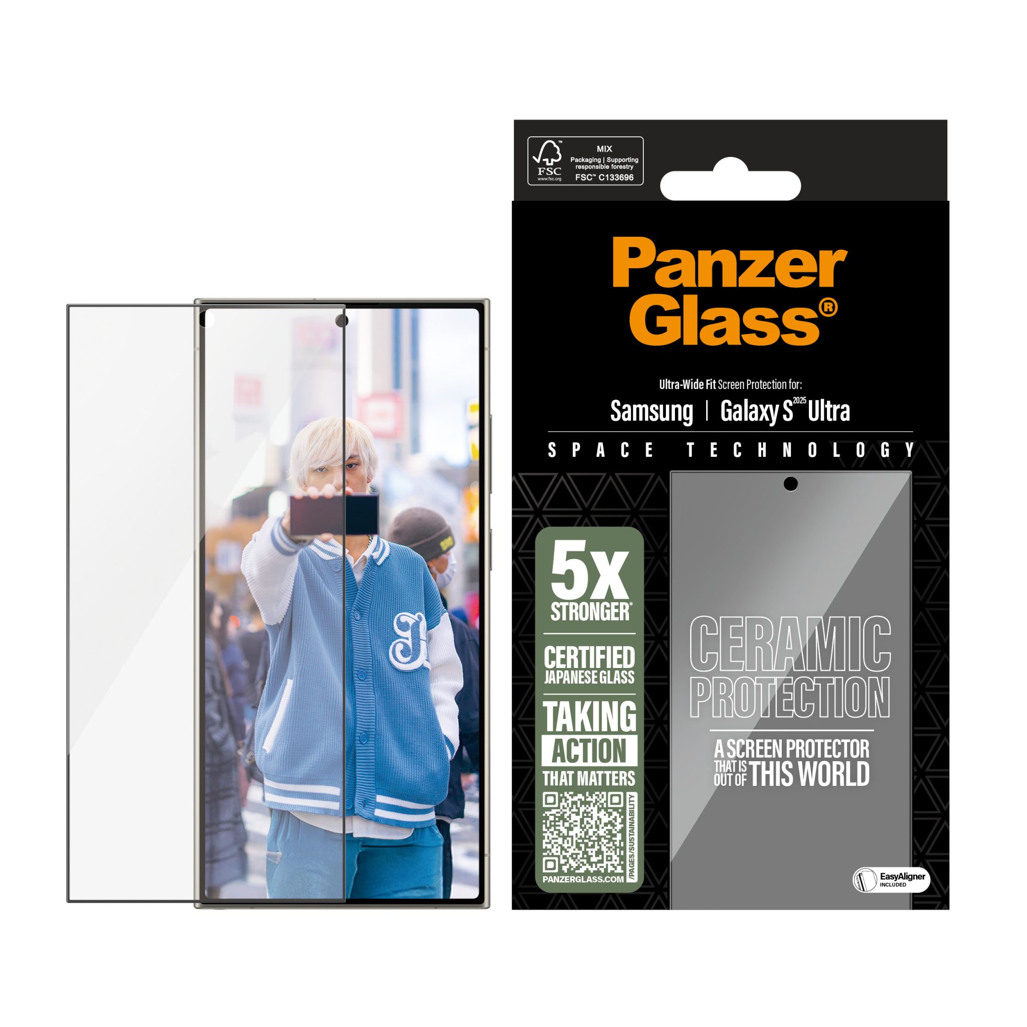 PanzerGlass Ceramic Screen Protector Galaxy S25 Ultra PanzerGlass Ceramic Screen Protector Galaxy S25 Ultra – Bild 2