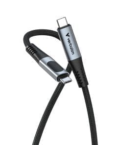 Verbatim 31849 USB Kabel USB4 Gen 2x2 1,2 m USB C Schwarz