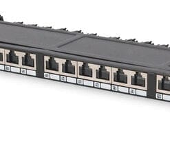DIGITUS CAT 6 Klasse E High Density Patch Panel, geschirmt, sw