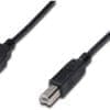 ASSMANN USB 2.0 Kabel Typ A-B 0.5m USB 2.0 konform sw. Zum Anschluss externer USB Endgeräte (mit B Buchse, z. B. externe Festplattengehäuse, Scanner oder Drucker) an den USB Host (z. B. PC, Notebook oder USB Hub). Übertragungsrate bis zu 480 Mbps (High-Speed).