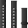 Garmin Ersatzarmband 18mm Silikon Schwarz/Schiefergrau