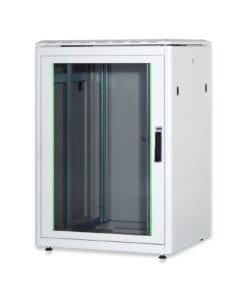 DIGITUS 22HE Unique Netzwerkschrank 800x800 mm Glastür Grau
