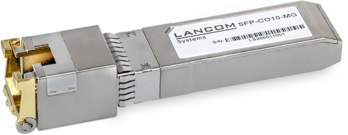 LANCOM SFP-CO10-MG 10-GBit/s-multi-Gigabit-EthernetKupferModul LANCOM SFP-CO10-MG 10-GBit/s-multi-Gigabit-EthernetKupferModul