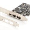 DIGITUS PCI Express Karte, Firewire 1394a (2+1 Port)