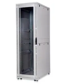 DIGITUS 42HE Serverschrank 1970x600x1000 Grau Glastür