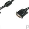 ASSMANN DVI Kabel DVI(24+1)2x Ferrit 2.0m DVI-D DualLink sw. Kabelverbinder Class EA 180 Grad.