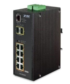 PLANET Industrial 8x GE T 802.3at PoE + 2x GE X SFP Man.Switch