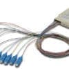 Spleißkassette 12 Pigtails, SC (UPC), SM 9/125µ , LSZH Die ideale Lösung für Spleißboxen. Die hochwertigen LWL Kupplungen von DIGITUS mit Keramik-Ferrule, sind die perfekte Ergänzung für die Spleißboxenkonfektion. Durch die ständigen Qualitätskontrollen und die präzise Fertigung, garantieren die Kupplungen optimale Leistung und Verbindungsqualität. Jede Kupplung ist mit einer Staubschutzkappe versehen, um die Ferrulen vor Verschmutzungen zu schützen. Zudem werden die Kupplungenmit dem passenden Befestigungszubehör ausgeliefert, so dass diese sofort in die Frontblenden eingesetzt und fixiert werden können. Die optimale Performance wird durch den Einsatz der DIGITUS Pigtails erreicht, die ebenso hochqualitativ gefertigt werden und deren Stecker ideal mit den Kupplungen zusammenspielen.