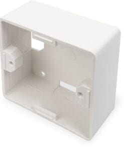 DIGITUS Aufputzrahmen für Keystone Leerdosen 80x80 mm, Deutsch