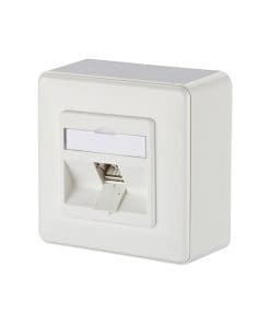 Anschlussdose C6Amodul 1 Port 270° AP reinweiss