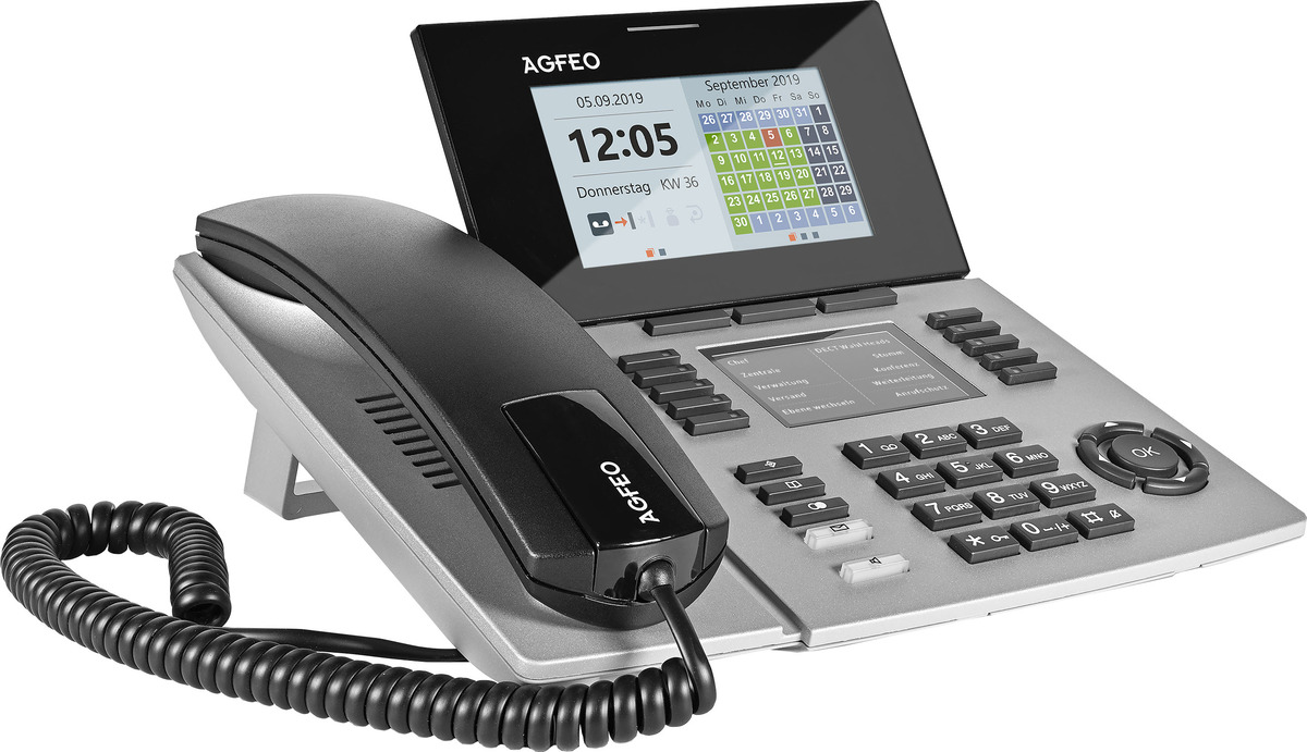 AGFEO Systemtelefon ST56 IP SENSORfon silber AGFEO Systemtelefon ST56 IP SENSORfon silber