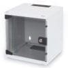 DIGITUS Wandgehäuse 10"; 6HE; Grau, Glastür DIGITUS Professional Serverschrank Dynamic Basic Serie - 600x1000 mm (BxT), 42HE Serverschrank, Dynamic Basic Serie 2010x600x1000 mm, perforierte Stahltüren, Farbe Grau (RAL 7035)<br><br>Die Serverschrank Dynamic Basic Serie wurde für Verkabelung und Netzwerkkomponenten entwickelt und produziert. Verschiedenste Optimierungen führen zu einer optimalen Leistung in Qualität und Mehrwert. Die Schränke sind benutzerfreundlich konzipiert und ästhetisch im Aussehen. Die Front und Rücktür bestehen aus 63% perforiertem Stahl. Alle Seitenteile sind abschließbar und können leicht abgenommen werden. Jeder Schrank beinhaltet galvanisierte 483 mm (19")-Profilschienen, montiert vorne und hinten im Schrankinneren. Sie sind tiefenverstellbar und besitzen eine Markierung der jeweiligen Höheneinheit. Das Dach ist vorbereitet zur Aufnahme einer Lüftereinheit. Die komplett montierten 483 mm (19")-Schränke sind in 26HE und 42HE und in einer Breite von 600 oder 800 mm und einer Tiefe von 1000 mm erhältlich. Standardfarbe Grau (RAL 7035) und Schwarz (RAL 9005), andere Farben erhältlich auf Anfrage.