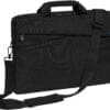 PEDEA Notebooktasche "Fashion" bis 15,6" (39,6cm) schwarz/blau Die stylische PEDEA Umhängetasche ist eine Laptoptasche für alles, was Sie wirklich brauchen.<br>Das Hauptfach bietet Platz für einen Laptop bis 43,9 cm (17,3 Zoll) und einen A4 Notizblock. Ein Reißverschlussfach und ein Magnetverschlussfach auf der Vorderseite bringen Netzteile, Kabel, Smartphone, externe Festplatten, Mäuse und anderen Bürobedarf unter. Lange, sanftgleitende Reißverschlüsse ermöglichen Ihnen einen leichten Zugang zu Ihren Essentials.<br>Die Tasche verfügt über eine dicke Polsterung und weiche Materialien, sodass Ihr Laptop bestens vor Kratzern und Stößen geschützt ist.