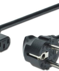 DIGITUS Netzkabel CEE 7/7 C13 Typ-F St/Bu 90° gewinkelt 1.8m