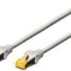 DIGITUS CAT 6A S-FTP Patchk. Cu, LSZH AWG 26/7, 15 m, GR Die DIGITUS Patchkabel wurden speziell entwickelt um allen Ansprüchen in den verschiedenen Anwendungsbereichen in vollem Umfang gerecht zu werden. Jedes Kabel ist mit einer angespritzten Knickschutztülle mit Zugentlastung ausgestattet. Außerdem besitzt die Tülle einen Rasthebelschutz, welcher das Verhaken der Kabel sowie das Abbrechen des Rasthebels vom Stecker verhindert.