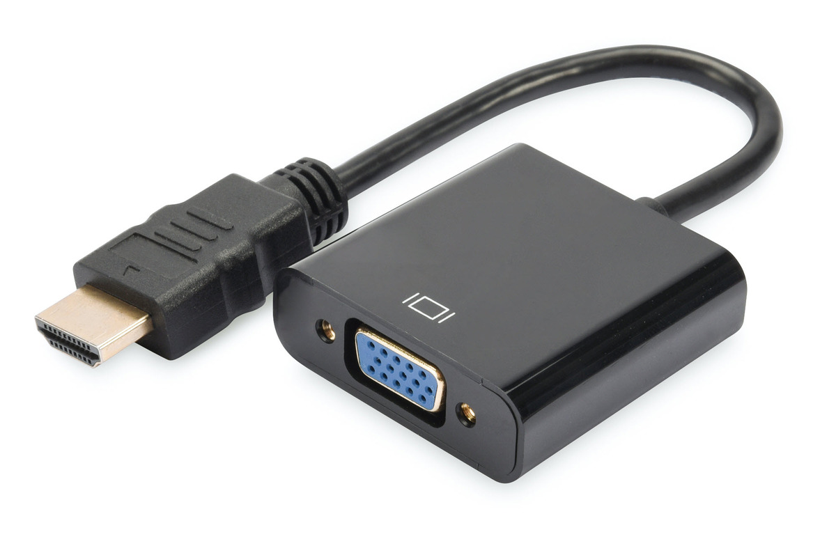 DIGITUS HDMI auf VGA Konverter Adapter Typ A - VGA (D-Sub) DIGITUS HDMI auf VGA Konverter Adapter Typ A - VGA (D-Sub)
