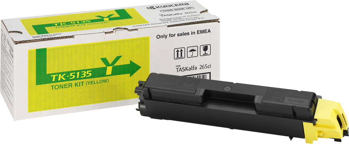 Kyocera Toner TK-5135Y Gelb (bis 5.000 Seiten) Kyocera Toner TK-5135Y Gelb (bis 5.000 Seiten)