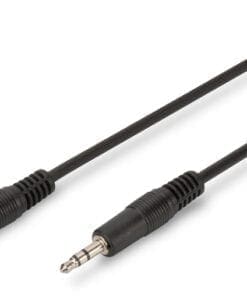 DIGITUS Audio Anschlusskabel, 3.5mm St/St, 1.50m, schwarz