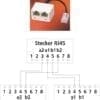 Adapter UAE WE8(4) auf 2 x RJ45 - IEC-Norm a/b