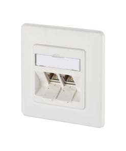 Anschlussdose E-DAT modul 2 Port UP, reinweiß