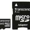 Transcend 32GB microSDHC Class 10 + SD-Adapter Transcends Class 4 microSDHC-Karten haben eine Mindestschreibgeschwindigkeit von 4 MB/s und sind eine kostengünstige Wahl, um eine größere Anzahl an Dateien zu speichern.