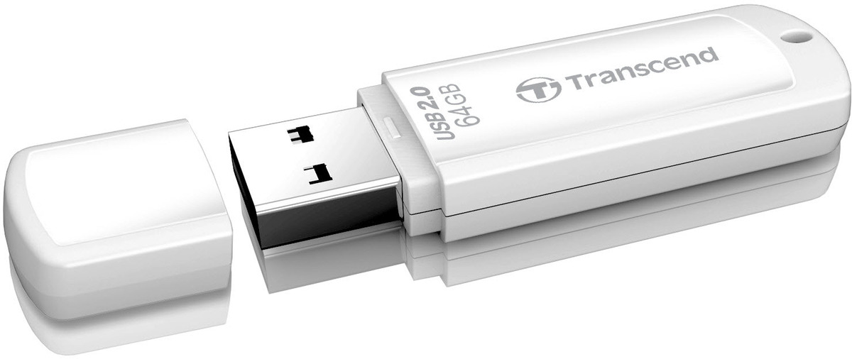 Transcend 64GB JetFlash 370 USB 2.0, Weiß Transcend 64GB JetFlash 370 USB 2.0, Weiß